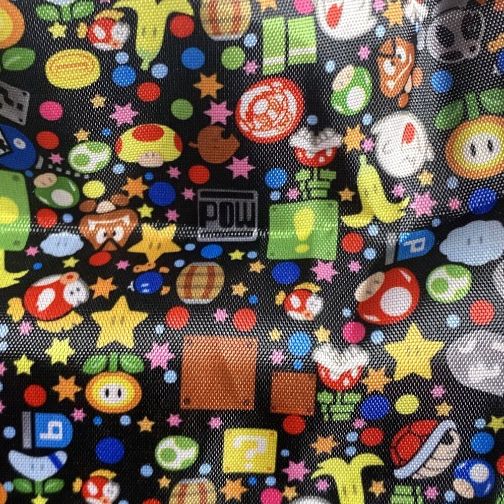 Reusable Foldable Shopping Tote Super Mario Print NWOT 19" x 16". B8 - Picture 3 of 8